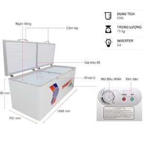 Tủ đông Sanaky VH-6699HYK 660 lít