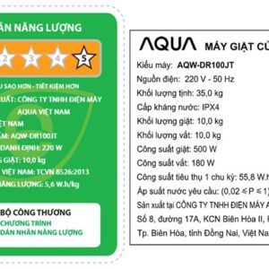 Máy giặt Aqua Inverter 10 kg AQW-DR100JT.BK