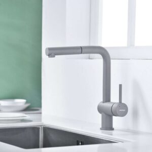 Bấm vào để xem thư viện ảnh Vòi rửa bát Hafele HT21-GH1P254 577.55.590 màu xám