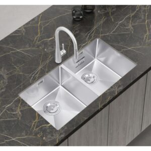 Bấm vào để xem thư viện ảnh Chậu Rửa Bát Chống Xước INOX 304 EUC28746EB Eurogold