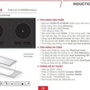 Bấm vào để xem thư viện ảnh BẾP TỪ ĐÔI LORCA LCI 899 PLUS