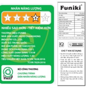 Tủ lạnh Side by Side Funiki HR SS8535TDG - 535 lít