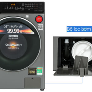 Máy giặt sấy Panasonic Inverter 10 kg NA-S106FC1LV