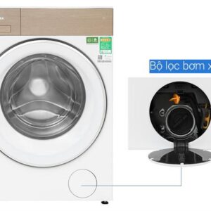 Máy giặt Toshiba cửa trước Inverter lồng ngang 10.5 kg TW-T37BZP115MWV(WT)