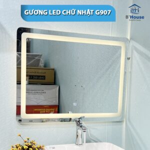 Bấm vào để xem thư viện ảnh Gương Led Chữ Nhật G907