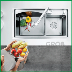 Bấm vào để xem thư viện ảnh Chậu rửa bát GS304-8247HD Grob
