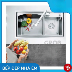 Bấm vào để xem thư viện ảnh Chậu rửa bát GS304-8247HD Grob