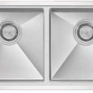 Bấm vào để xem thư viện ảnh Chậu Rửa Bát Âm 2 Hố Chống Xước Cân INOX 304 EUC28845GB Eurogold