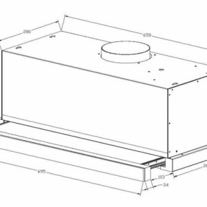 Bấm vào để xem thư viện ảnh Máy hút mùi âm tủ Smart Arber AB700KE