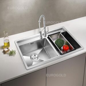 Bấm vào để xem thư viện ảnh Chậu Rửa Bát INOX 304 EUP28248 Eurogold
