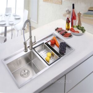 Bấm vào để xem thư viện ảnh Chậu Rửa Bát INOX 304 EUP39850 Eurogold