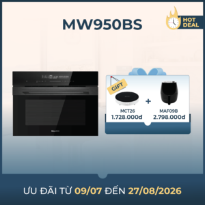Bấm vào để xem thư viện ảnh Lò nướng kết hợp vi sóng âm tủ Malloca MW950BS