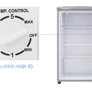 Tủ lạnh Aqua 90 lít AQR-95ER (SS) Xám