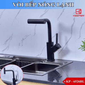 Bấm vào để xem thư viện ảnh VÒI RỬA BÁT KEEPER – 6526BL