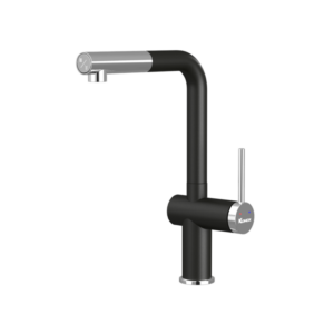 Bấm vào để xem thư viện ảnh Vòi rửa bát dây rút Konox Stream Smart Black