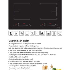 Bấm vào để xem thư viện ảnh Bếp từ đôi Spelier SPM-T86K PLUS