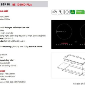 Bấm vào để xem thư viện ảnh Bếp từ đôi Bauer BE 1010ID Plus