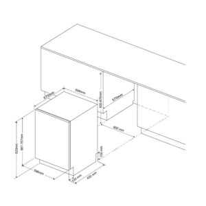 Bấm vào để xem thư viện ảnh Máy rửa chén MALLOCA MDW14-B09FI