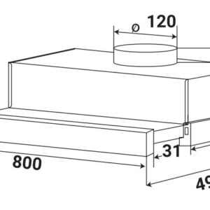 Bấm vào để xem thư viện ảnh MÁY HÚT MÙI KAFF KF-TL800