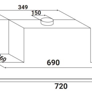 Bấm vào để xem thư viện ảnh MÁY HÚT MÙI KAFF KF-BI70PR
