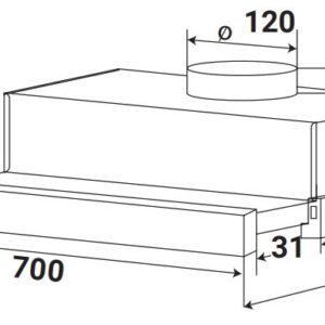 Bấm vào để xem thư viện ảnh Máy Hút Mùi KAFF KF-TL700