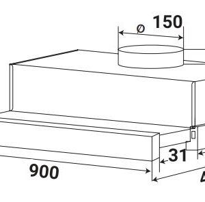 Bấm vào để xem thư viện ảnh Máy Hút Mùi KAFF KF-TL900