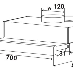 Bấm vào để xem thư viện ảnh Máy Hút Mùi KAFF KF-TL70H