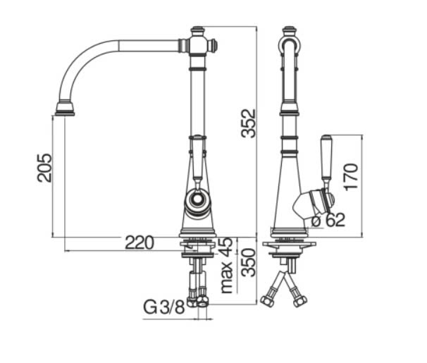 z6577222293218-7dff5caf91c32abae21395d3bbf7850d.jpg Bấm vào để xem thư viện ảnh Vòi rửa bát NoBiNox CHARLIE NB255C