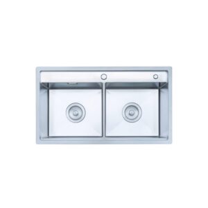 Bấm vào để xem thư viện ảnh CHẬU RỬA BÁT 2 HỐ NOBINOX LIKEN NL785