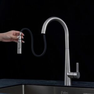 Bấm vào để xem thư viện ảnh VÒI RỬA BÁT DÂY RÚT NOBINOX WINTO NX501